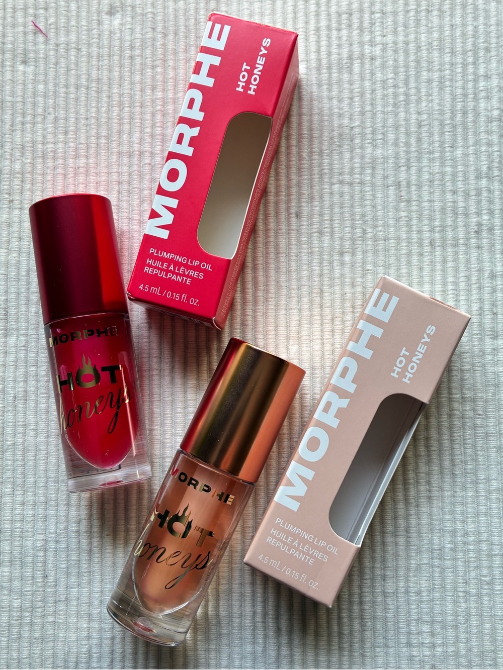 Morphe Hot Honeys Plumping Lip Oil bundle